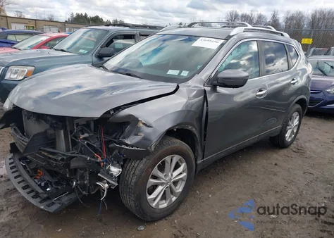 2016 Nissan Rogue Sv из США, поврежденный, VIN KNMAT2MV3GP630268
